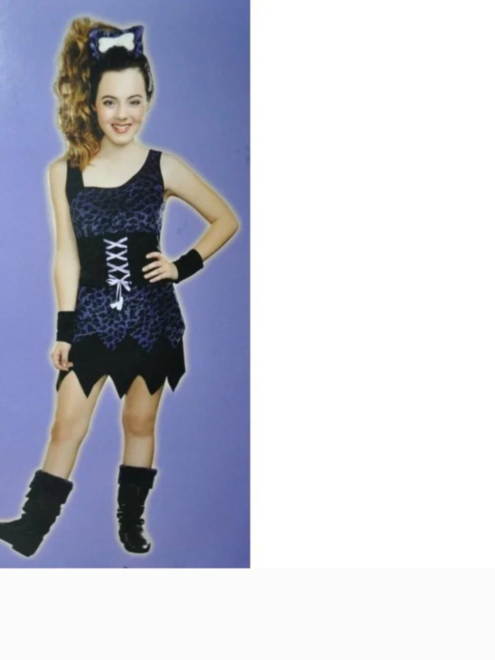 Cave Girl Halloween Costume 1/3 Purple 6 Pc On The Hunt Girls Teen Juniors